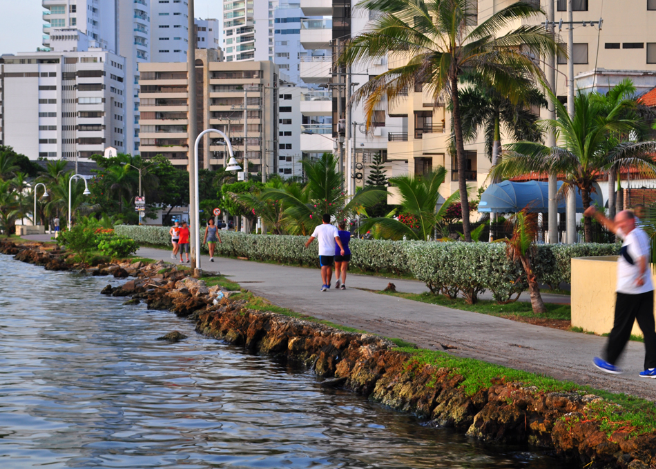 Paseo peatonal Bahía de Cartagena